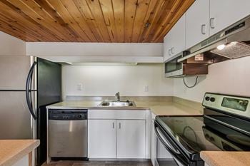Stainless steel kitchen appliances
